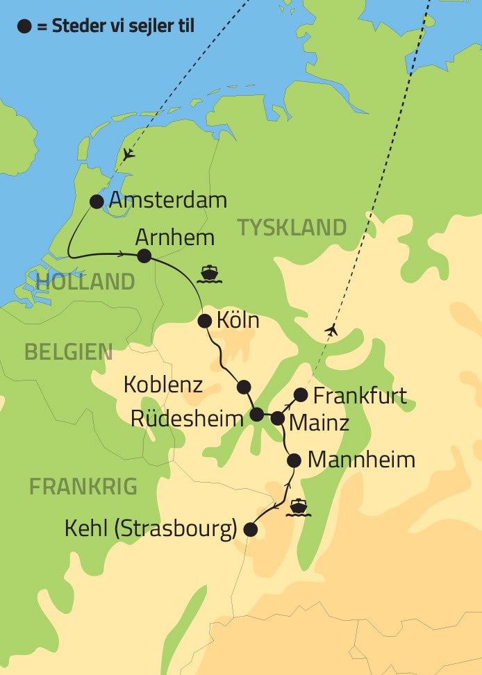 Flodkrydstogt på Rhinen